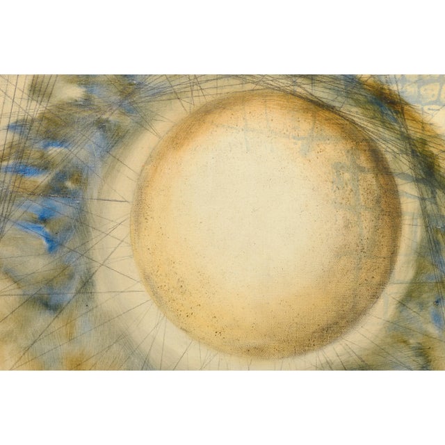 Abstract geometric composition by California artist Jay Weiner (American, 20th Century). Signed and dated "Jay Weiner...