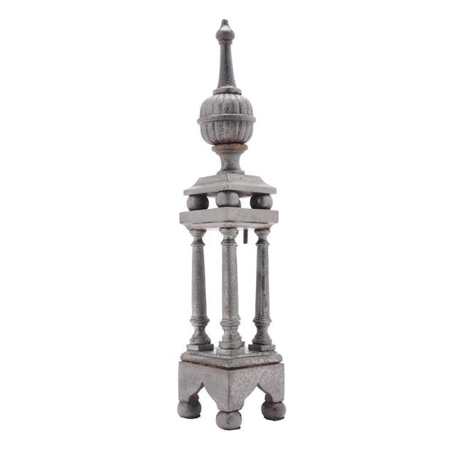 Traditional Cast Iron Architectural Finial, C. 1875-1900 For Sale - Image 3 of 7