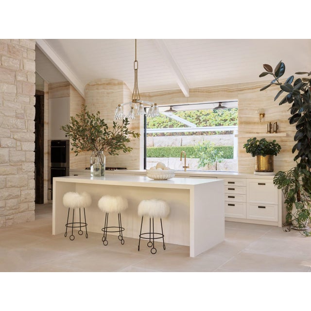 Indian Marble Urli for Kitchen Bowl or Bird Bath For Sale - Image 6 of 7