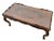 1960s 1960s Cocktail Coffee Table Colonial Revival Carved Eagle Glass Top Cabriole Legs For Sale - Image 5 of 12