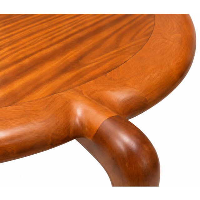 Alan Goldberg Attributed Sculptural Wood Occasional Table For Sale In New York - Image 6 of 7