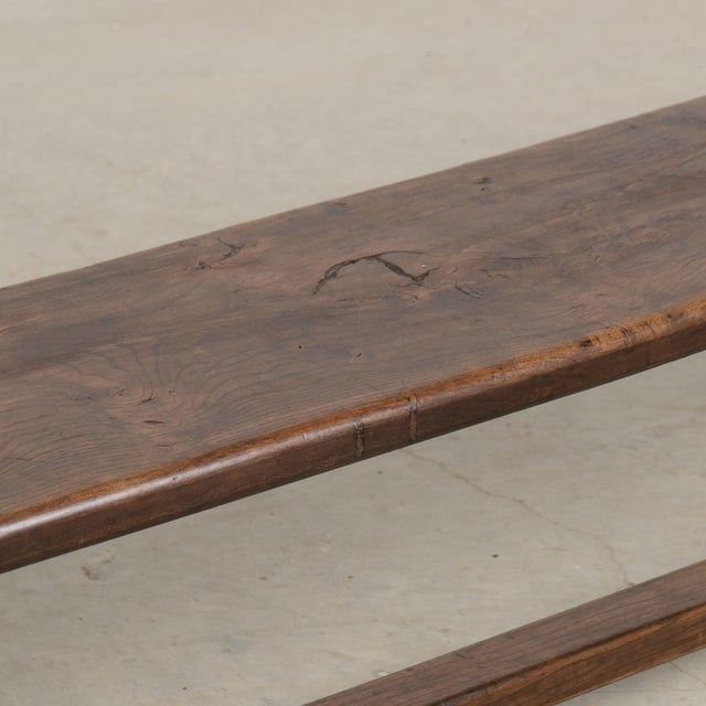 Early 20th Century French Chestnut Bench For Sale - Image 9 of 16