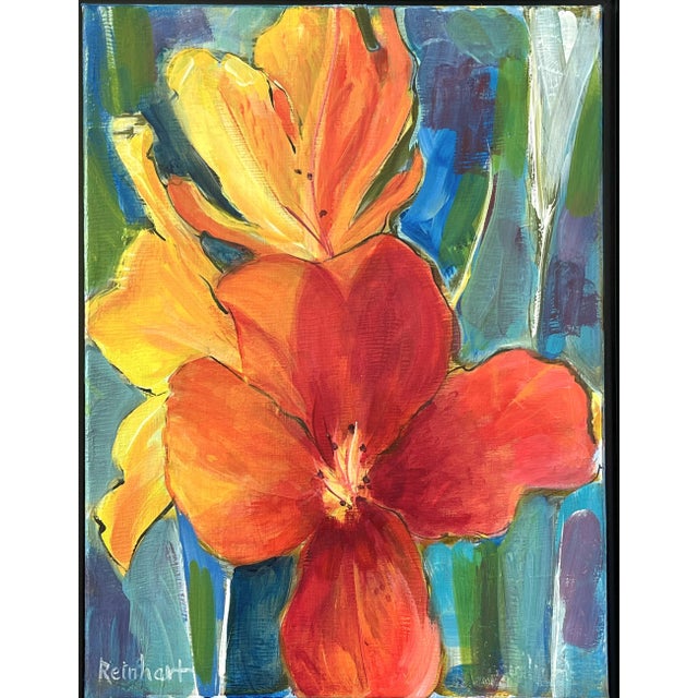 American Signed Original Painting by Karen Reinhart (American, 1938-2023) For Sale - Image 3 of 12