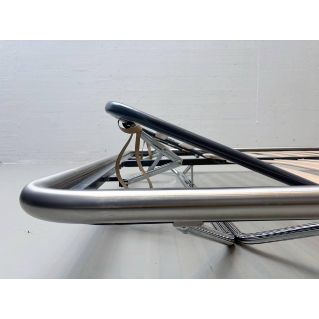 Bauhaus Bed by Bruno Huwyler with Slatted Base by Lattino, 1970s For Sale - Image 7 of 16