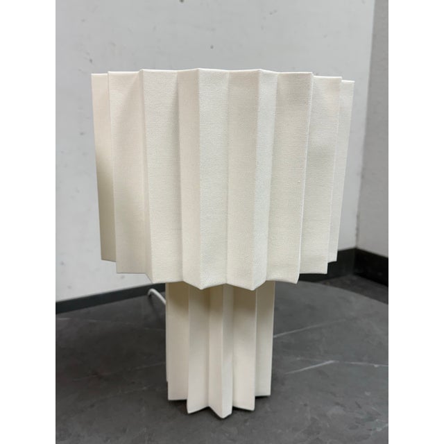 Folkform for Örsjö Plissé Table Lamps, Pair For Sale - Image 12 of 14