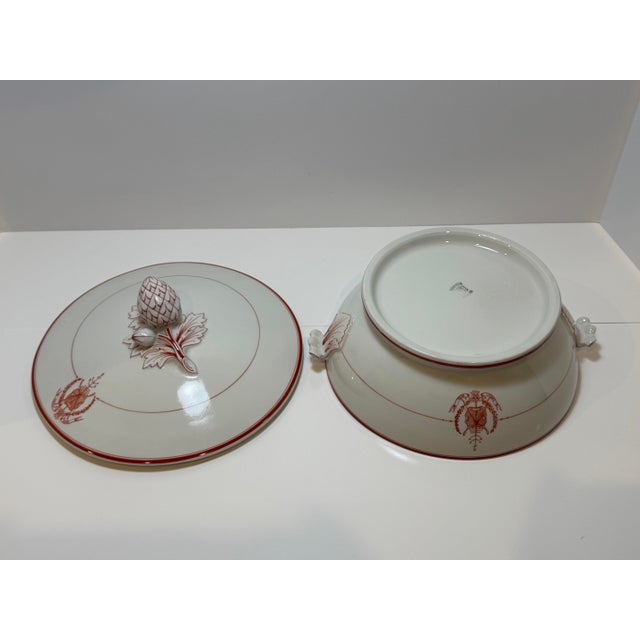 Late 19th Century Pillivuyt Porcelain Tureen With Belgian Archery Guild Crest For Sale - Image 9 of 12