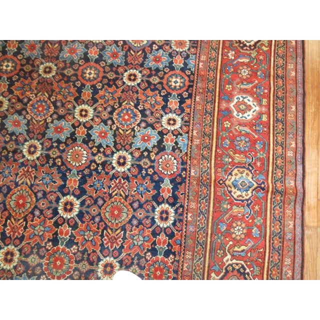 Contemporary Antique Persian Mahal Rug - 9'4" x 13'10" For Sale - Image 3 of 6