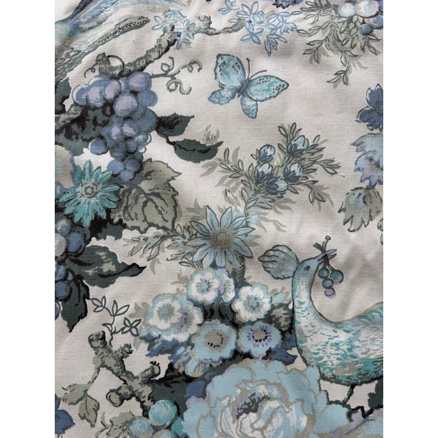 Beautiful vintage Cyrus Clark “Orientale” decorator fabric featuring an elaborate chinoiserie-inspired pattern of exotic...