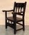 19th Century Spanish Colonial Altar Carved Armchairs with Wood Seat For Sale - Image 4 of 18