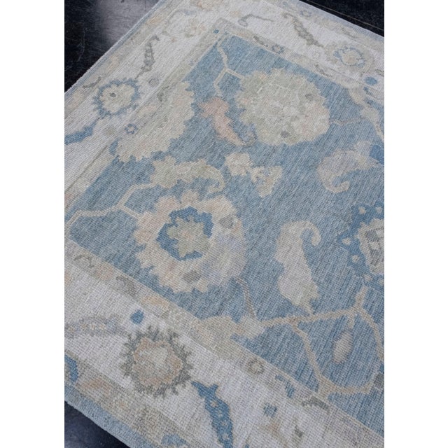 Turkish Oushak Rug 4'11" x 7' For Sale In Houston - Image 6 of 8
