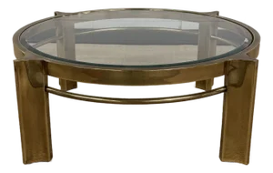 Extraordinary Solid Brass Mastercraft Coffee Table, 1970's