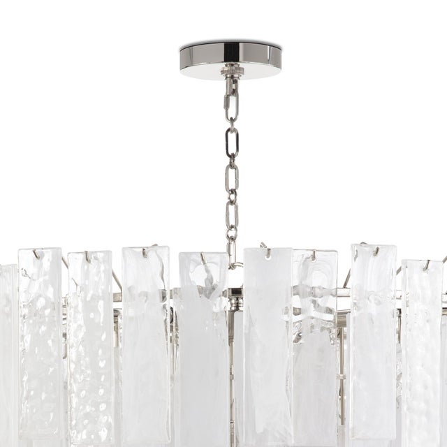 2020s Regina Andrew Glacier Water Glass Chandelier, Large For Sale - Image 5 of 8