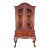 Mahogany Chippendale Ball & Claw Curio Display Bookcase China Cabinet For Sale