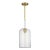 Kate Spade by Visual Comfort Studio Monroe Cylinder Pendant, Burnished Brass For Sale