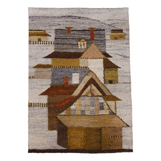 Wool Tapestry by Hanna Czajkowska for Cepelia, 1970s For Sale