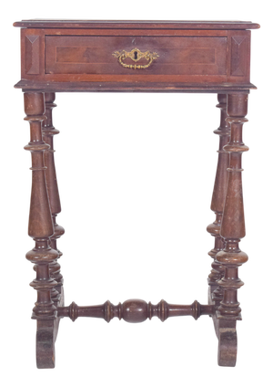 English Victorian Sewing Table with Drawer, 1890s