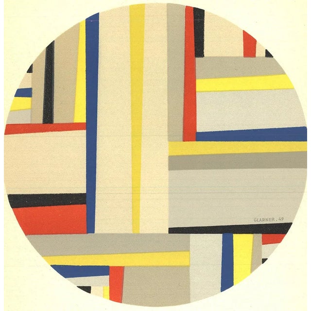 Artist: Fritz Glarner Title: Tondo Year: 1964 Signed: No Medium: Lithograph Paper Size: 10 x 7.5 inches ( 25.4 x 19.05 cm...