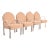 Leon Rosen for Pace Collection Modern Art Deco Lucite Waterfall Armchairs, Set of Four For Sale
