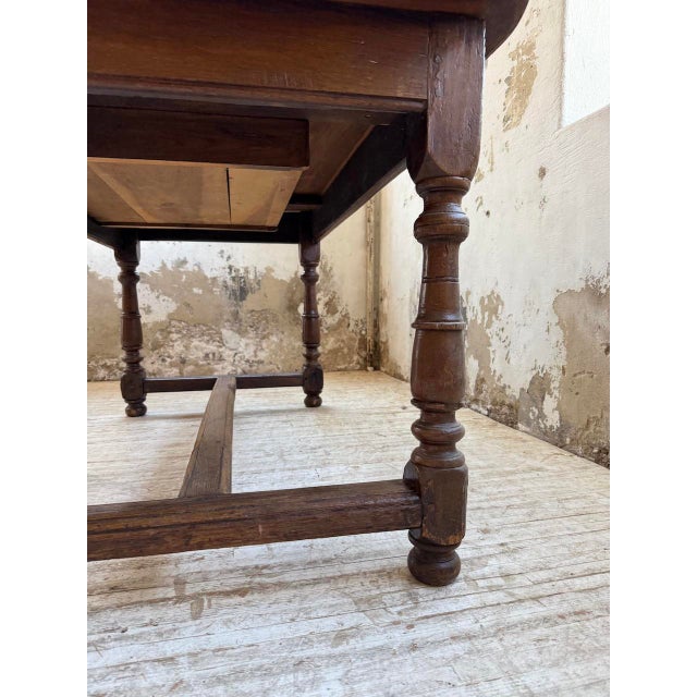 Antique Oval Oak Table, 1890s For Sale - Image 16 of 18