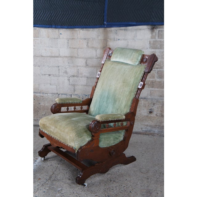 Late 19th Century Antique Victorian Eastlake Walnut Platform Parlor ...