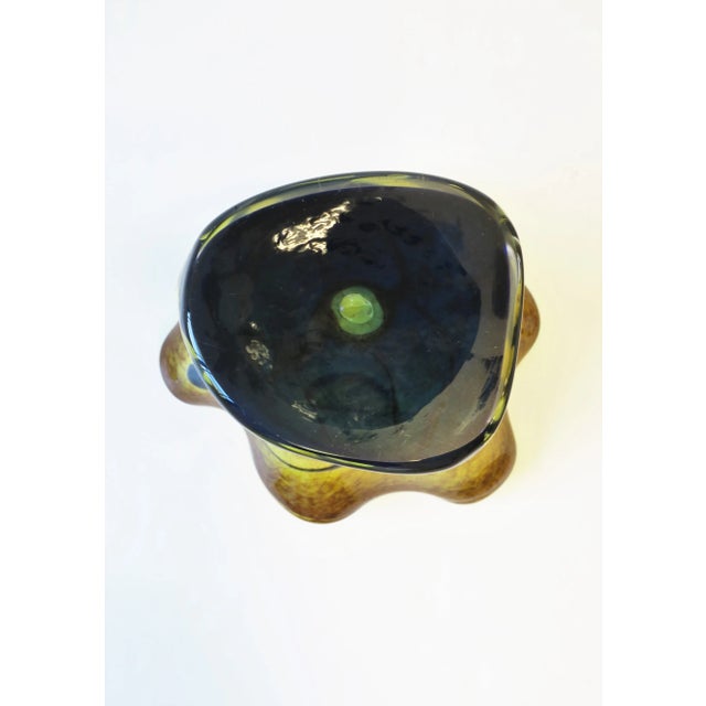 Organic Modern Art Glass Sculpture Vase For Sale - Image 13 of 13