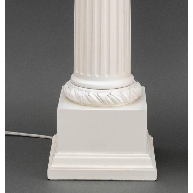 Late 20th Century Late 20th Century Neoclassical Style Ionic Column Table Lamps, Pair For Sale - Image 5 of 7