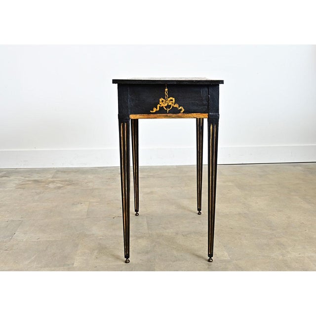 Early 20th Century English Painted Vintage Table with Découpage For Sale - Image 10 of 13