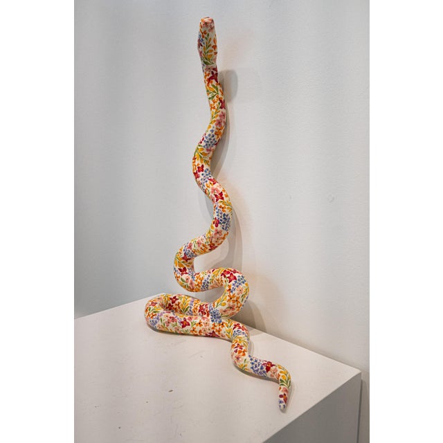 American #276, Floral Snake Sculpture by Paige Barnes Dorsey For Sale - Image 3 of 9