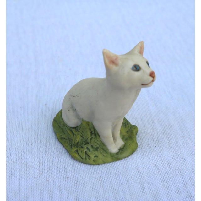 John Aynsley Vintage Aynsley Fine Porcelain Bisque Cat Figurine From England For Sale - Image 4 of 6