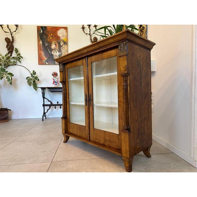 19th Century Empire Display Cabinet Top in Ash Wood, 1810 For Sale - Image 5 of 16