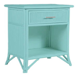 Aruba One-Drawer Nightstand - Turquoise