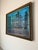 Mid-Century Modern 1970s Mid-Century Modern Harbor Boats Landscape Acrylic Painting on Board, Signed For Sale - Image 3 of 12