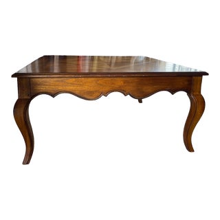 Hekman Furniture Wood Parquet Cocktail Coffee Table For Sale