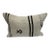 Turkish Hemp Pillow Cushion Natural Beige Black Pillow Cushion Cover 16" x 24" For Sale