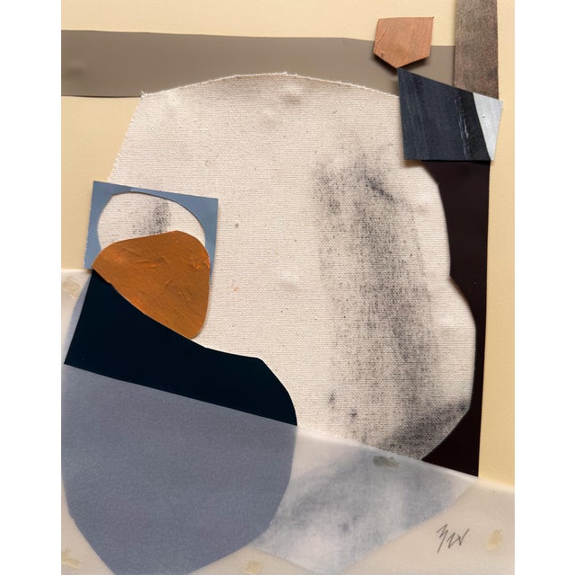 Black "Memorabilia 7" Original Mixed-Media Collage on Paper by Zac Woodiel For Sale - Image 8 of 9