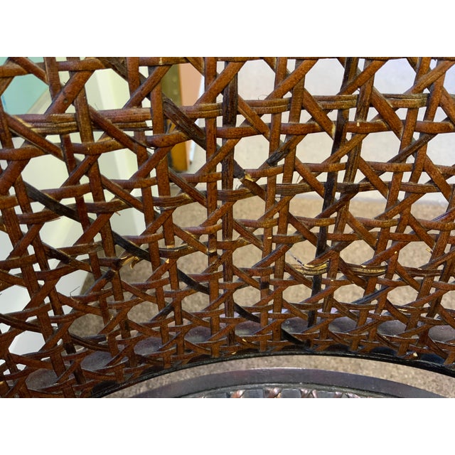 20th Century Faux Bamboo Cane Chairs, Pair For Sale - Image 12 of 16