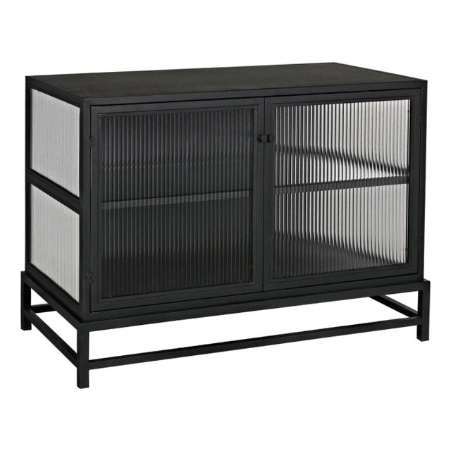 NOIR Chandler 2 Door Sideboard, Black Iron For Sale