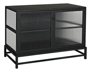 NOIR Chandler 2 Door Sideboard, Black Iron