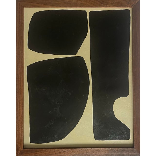 Not Yet Made - Made To Order "Elementi" Contemporary Abstract Set of Four Minimalist Paintings on Paper by Artist r.k. Red For Sale - Image 5 of 8