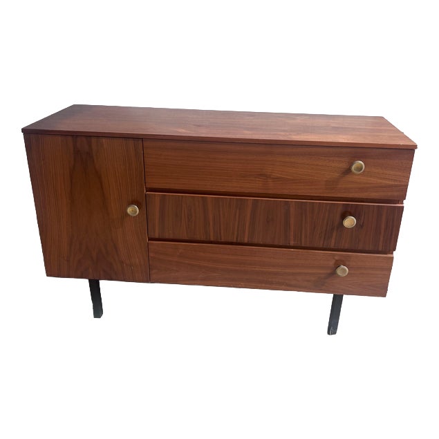 Vintage DDR Walnut Chest of Drawers, 1960s For Sale
