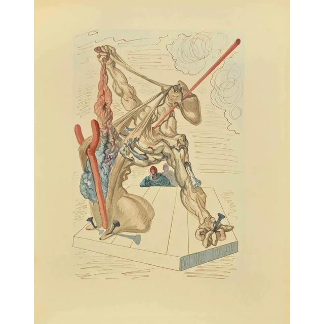 Salvador Dalí, Falsifiers, Woodcut, 1963 For Sale - Image 4 of 4