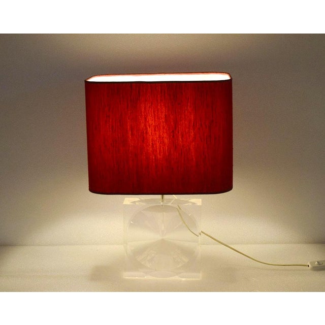Vintage Acrylic Table Lamp from Romeo Rega, 1970s For Sale - Image 11 of 11