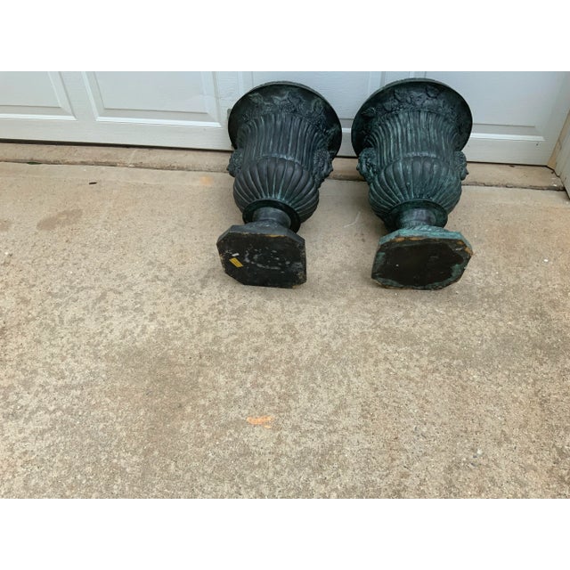 Vintage Bronze Mainland Smith Planters - Set of 2 For Sale - Image 10 of 11