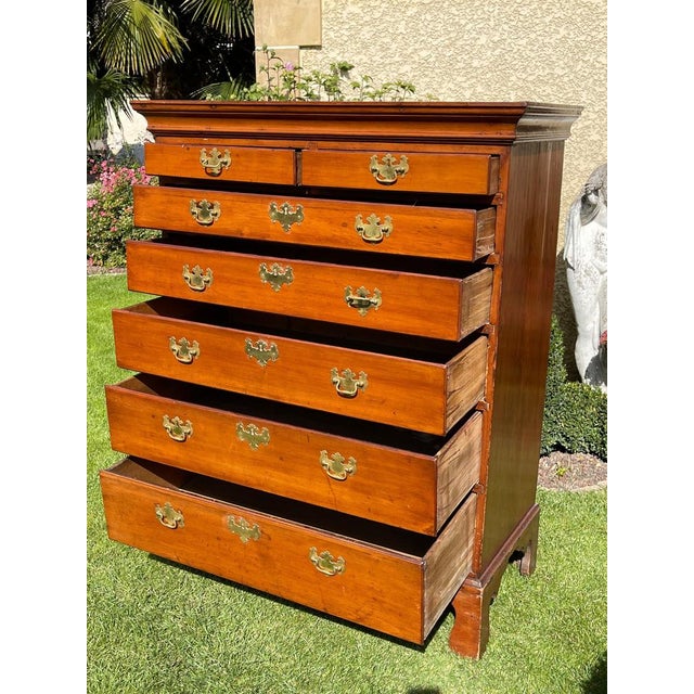 18th Century English Weekly Cabinet in Mahogany For Sale - Image 15 of 17