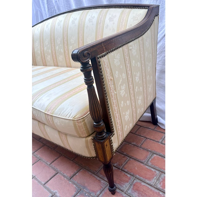 Vintage James River Plantations Federal Style Mahogany Settee by Hickory Chair Co. For Sale In Palm Springs - Image 6 of 18