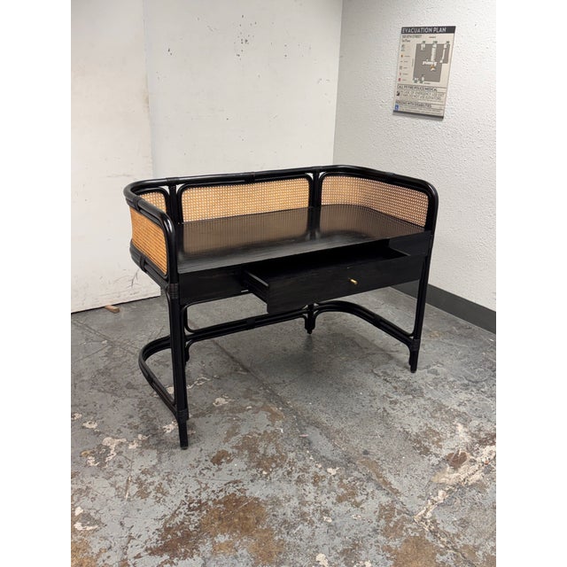 Coastal Ceci Thompson for Cb2 Suri Cane Desk For Sale - Image 3 of 12