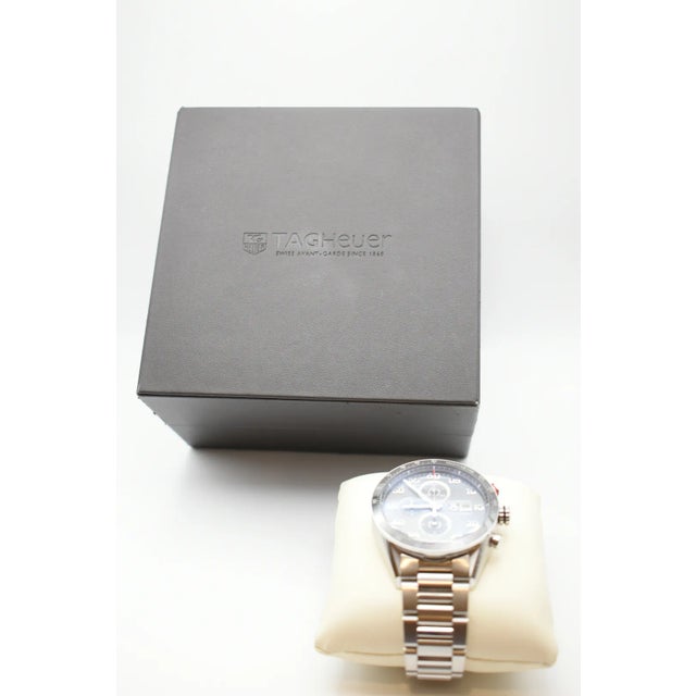 Late 20th Century Tag Heuer Carrera 1887 Chronograph in 100m Watch For Sale - Image 17 of 17