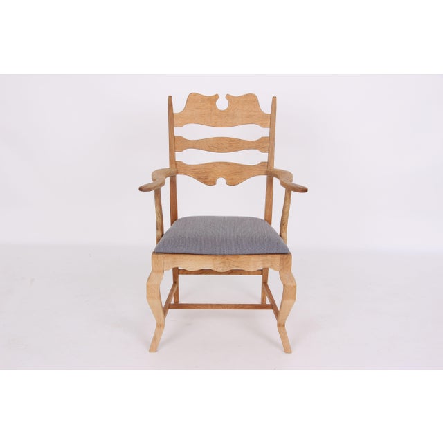 Wood Vintage Razorblade Armchairs by Henning Kjærnulf for EG Møbler, 1960s, Set of 2 For Sale - Image 7 of 13