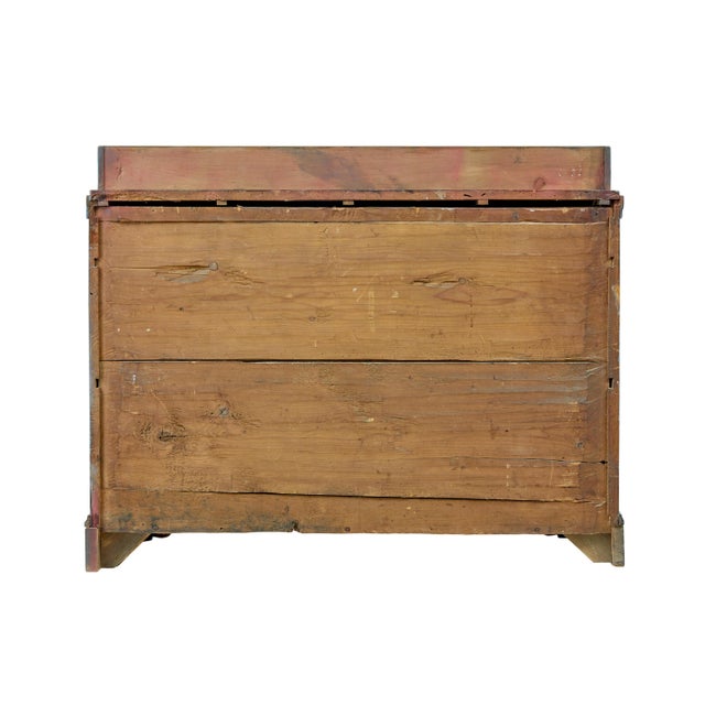 Blue Small Swedish Hand-Painted Dresser Base, 1860 For Sale - Image 8 of 9