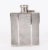 A truly superb antique Art Deco period sterling silver hip flask with engine turned decoration, bearing hallmarks for...